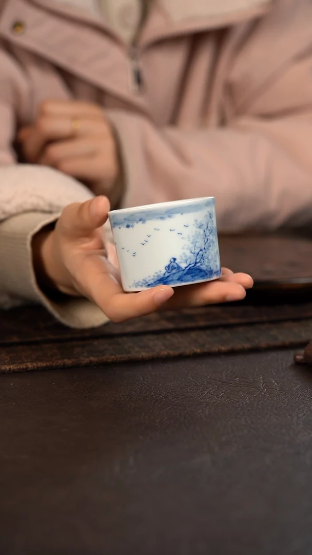 【闪购商品】杯592号HLX陶瓷山水直口杯