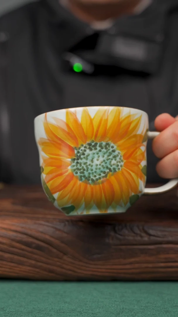 【闪购商品】瓷片75寻一缕瓷香杯釉下手工手绘瓷器