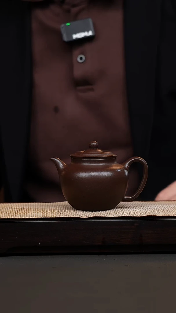 茶壶紫砂紫玉金砂橄榄