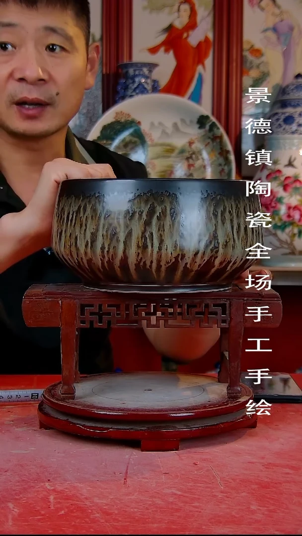 摆件景德镇陶瓷 全场手工手绘