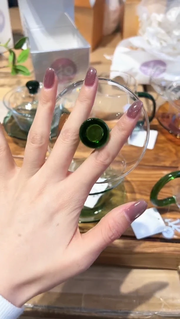 禾器荷叶盖碗湖绿＋ 畅然  对杯2个