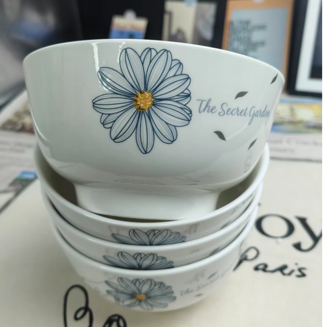 【8只装】丹草亭5英寸碗陶瓷餐具