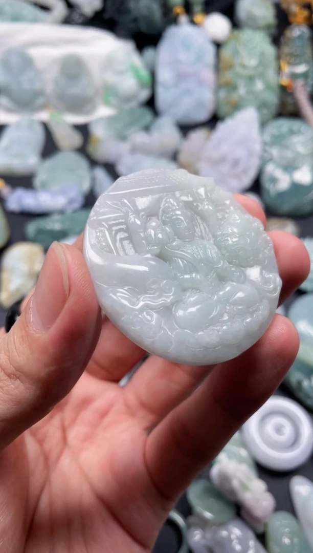 翡翠未镶嵌颈饰天然翡翠a货