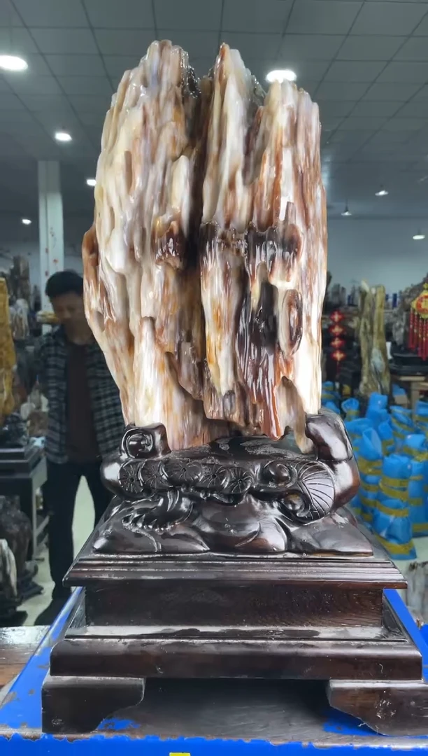 【闪购商品】硅化玉摆件未镶嵌127