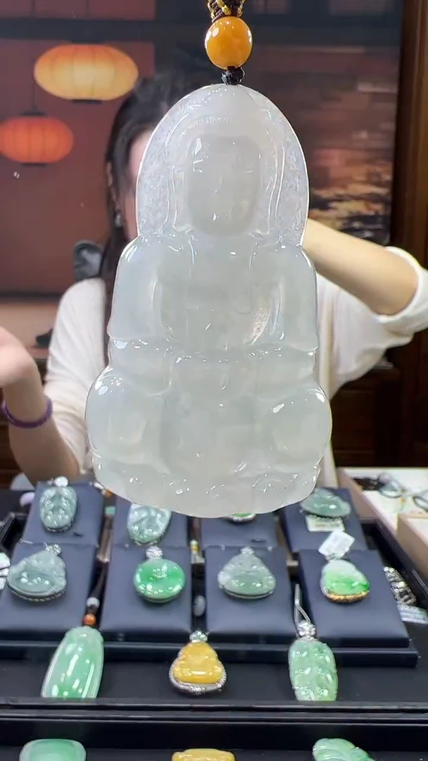 未镶嵌挂件翡翠观音