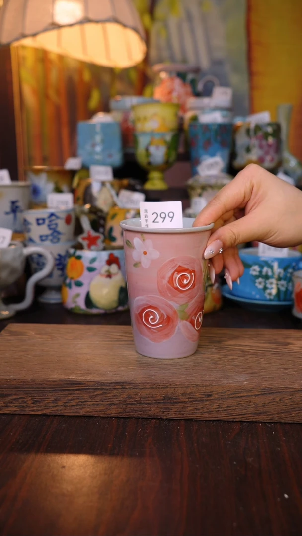 摆件泥垚手作 景德镇手工手绘器物