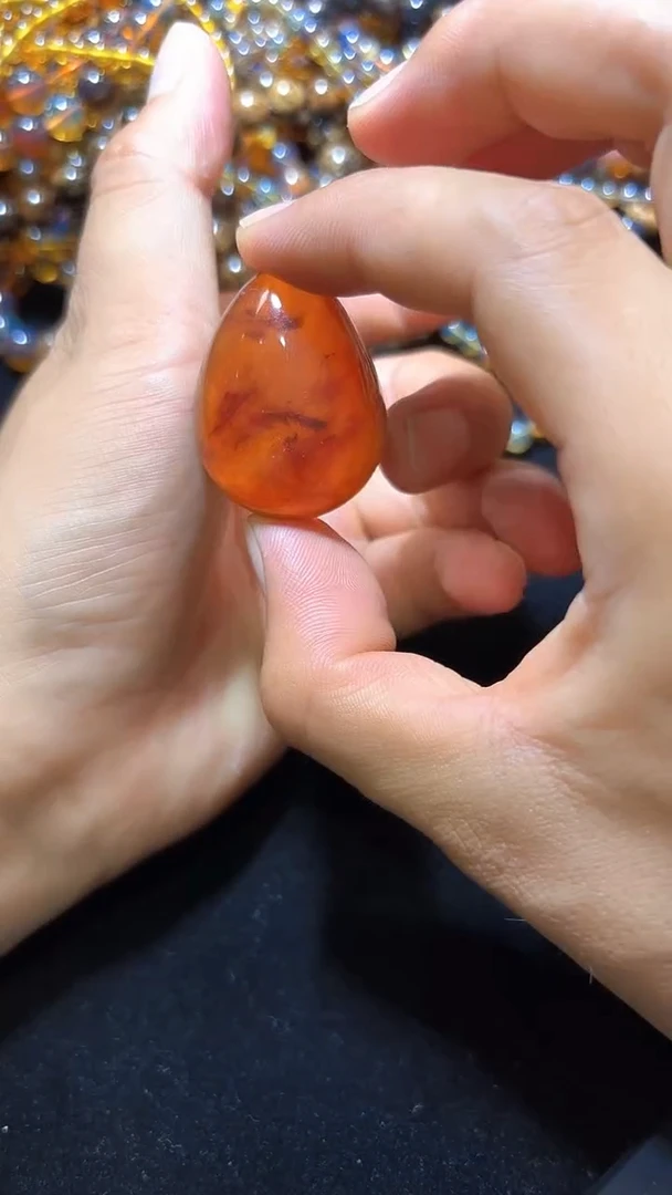 未镶嵌颈饰琥珀缅甸琥珀手串吊坠108