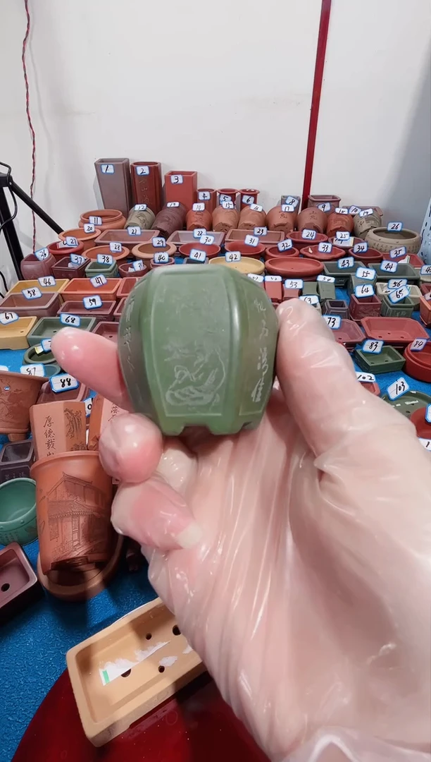 【闪购商品】紫砂紫砂花盆3*3.5