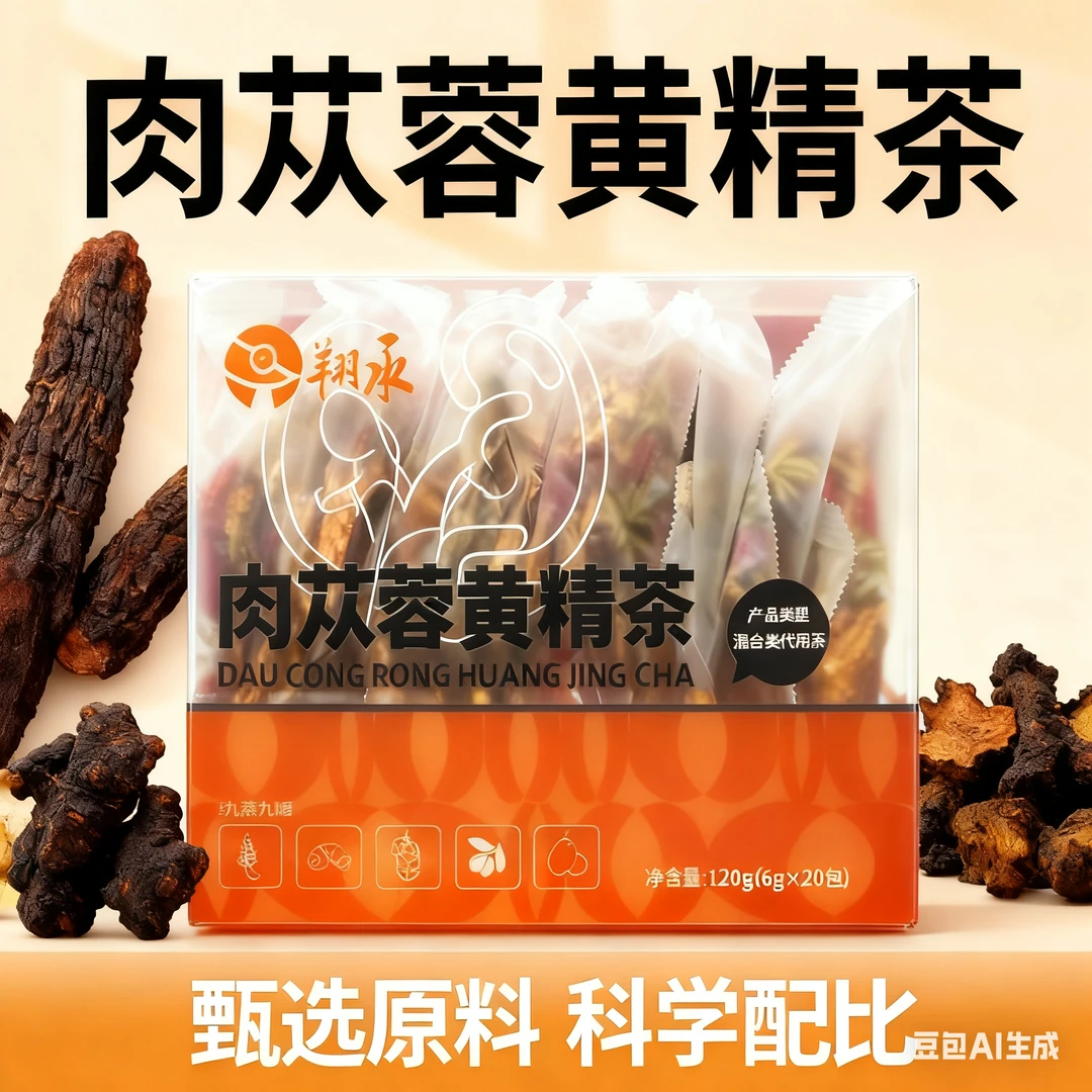 淮草堂【肉苁蓉黄精茶】肉苁蓉黄精整包不打碎