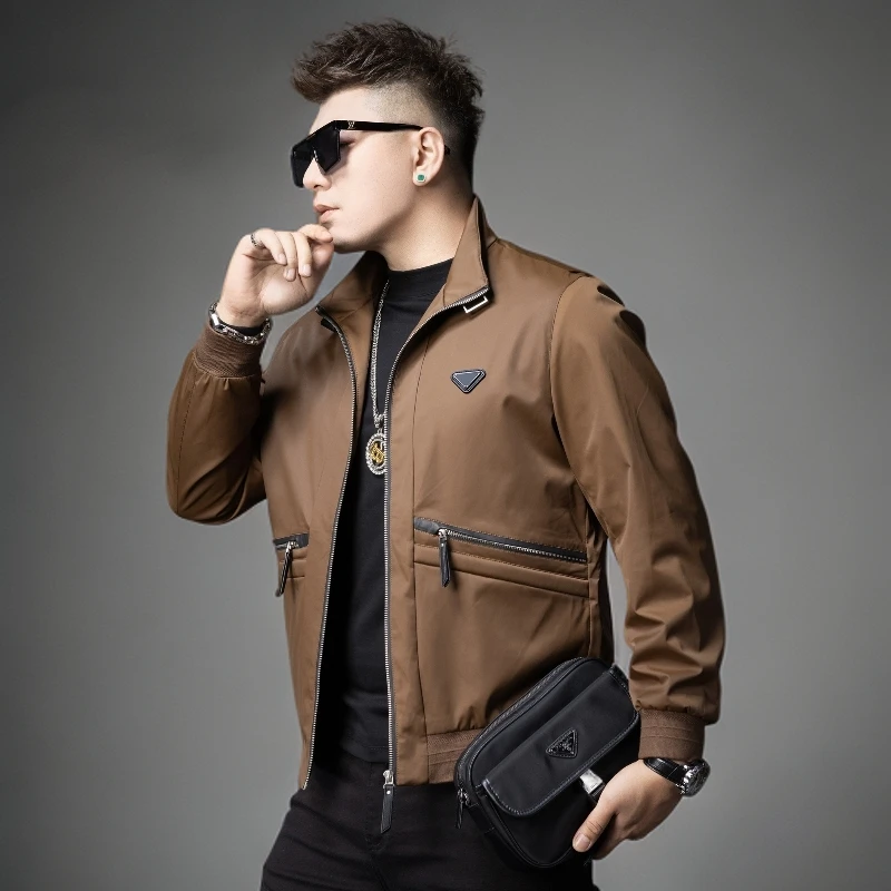 潮流工装外套男士潮牌2025秋冬季新款高端帅气夹克秋款上衣男装