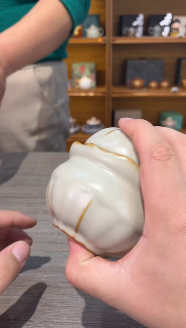 【闪购商品】黄手抓一壶三杯茶具