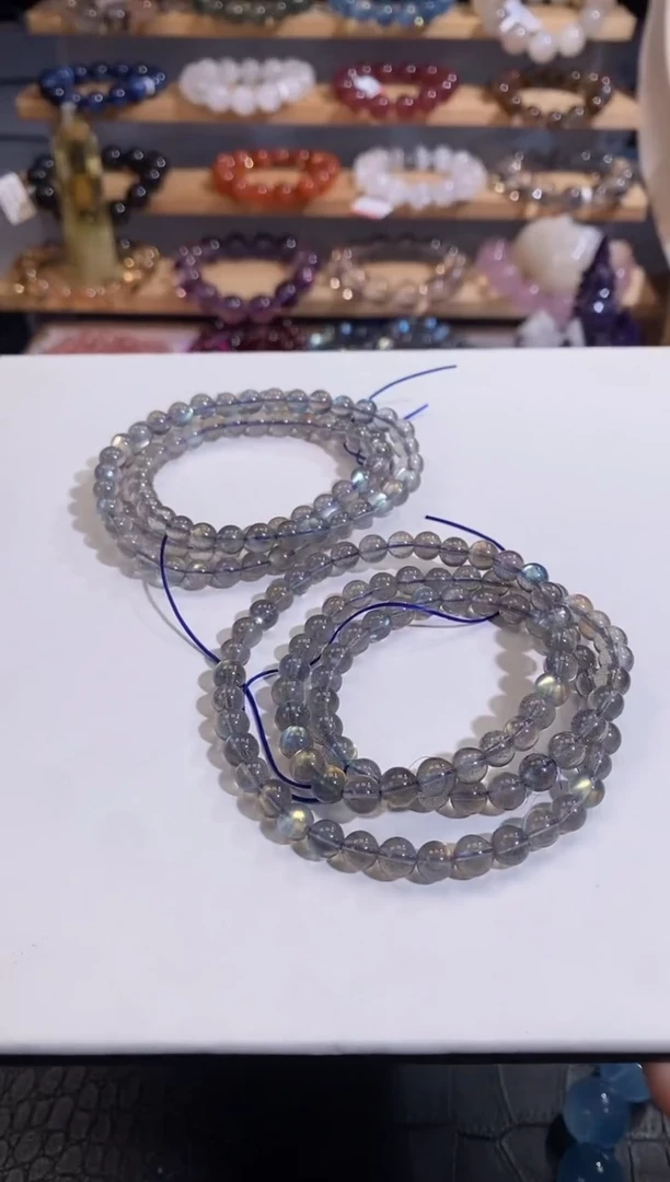 【闪购商品】长石手链未镶嵌6mm多样性发一