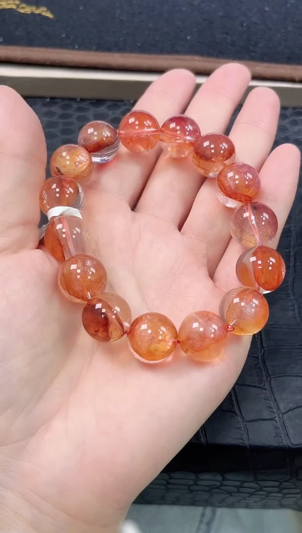 未镶嵌手链水晶35号高货胶花水晶单圈14.5+mm