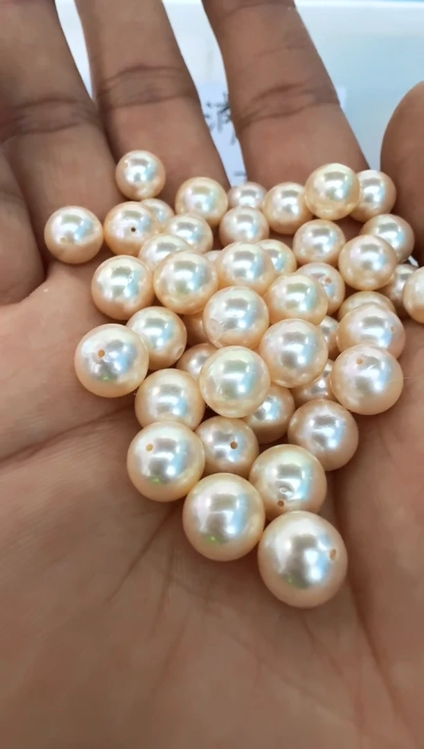 【闪购商品】海水珍珠颈饰18K金镶嵌路路通发其一不指定
