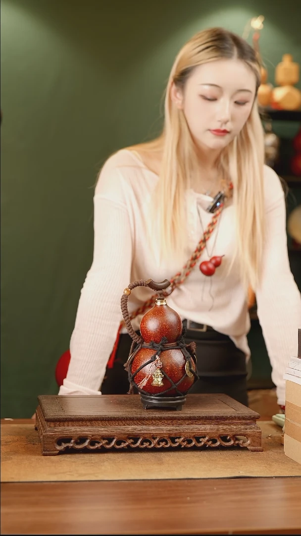 152号精品天然大漆酒葫芦一物一拍~