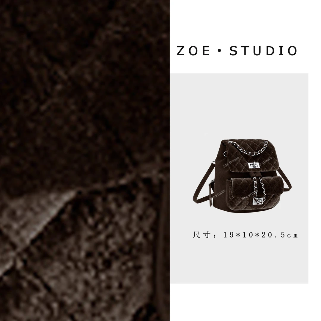 【艳姐甄选】ZT-D8100-金咖-轻奢女士时尚小众真皮单肩挎包