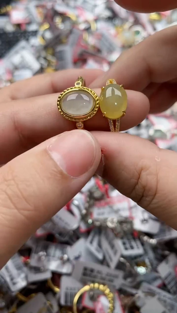 【闪购商品】翡翠戒指银S925镶嵌55555---2