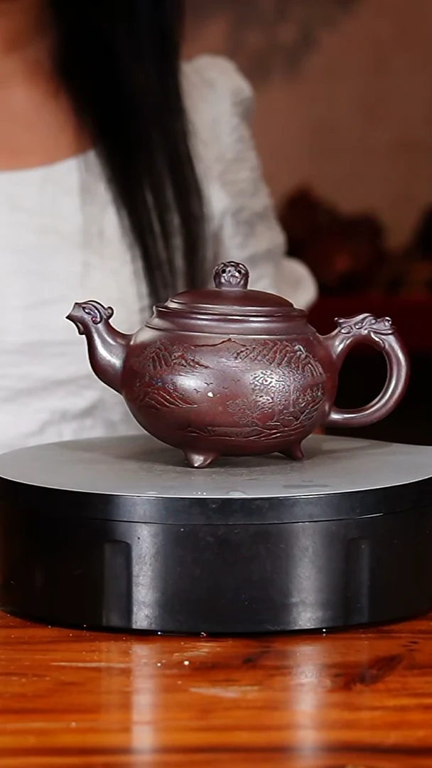 宜兴原矿紫砂壶茶壶350C