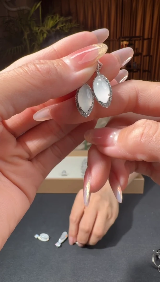 和田玉银S925镶嵌颈饰166赵姐6.5多样性拍一发一