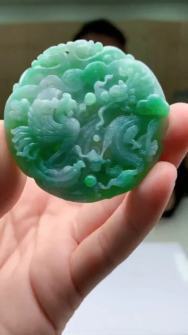 【闪购商品】定制翡翠未镶嵌4969bb-毛货挂件108