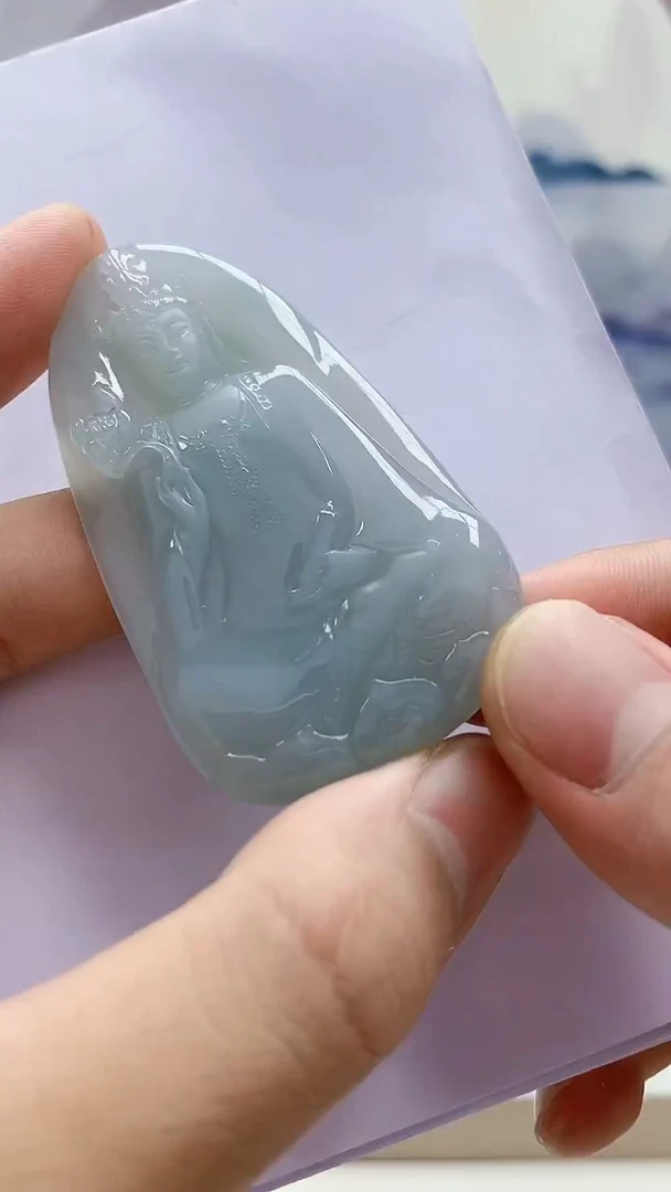 未镶嵌定制翡翠5028bb-毛货挂件74
