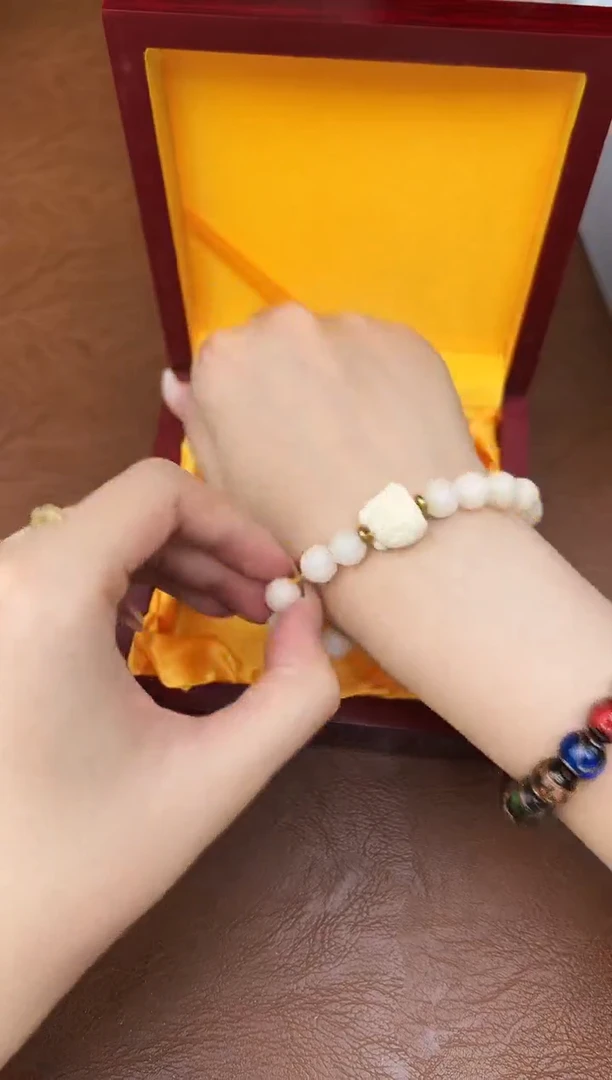 万家文玩阁白玉菩提链接@@SP014