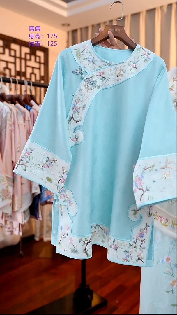 刺绣桑蚕丝非遗苏绣服饰