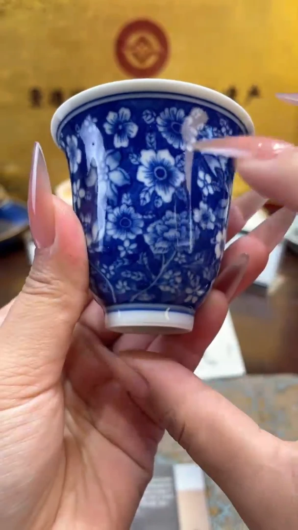 杯子瓷景德镇手工手绘陶瓷