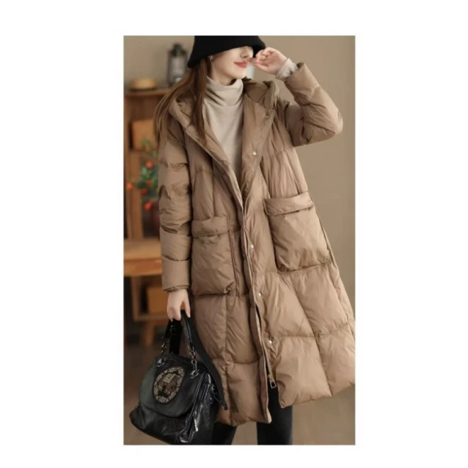 【精品妈妈】2025新款【冬日风羽】长款女装外套