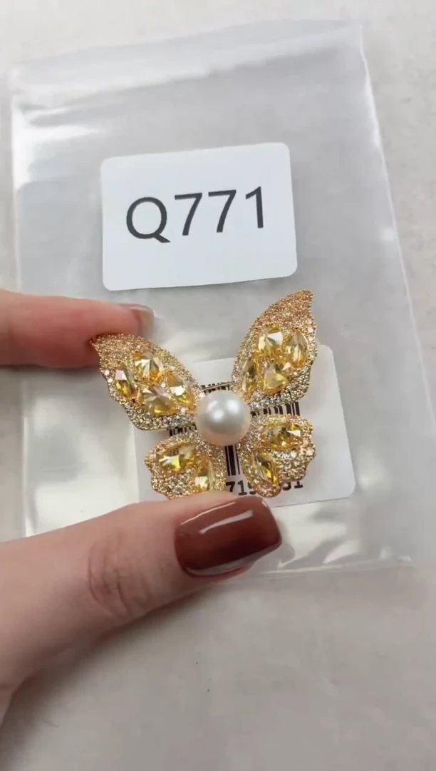 未镶嵌胸针海水珍珠q771