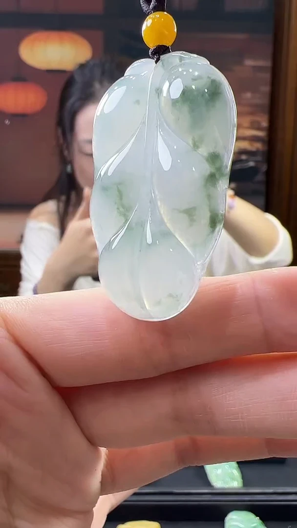 未镶嵌挂件翡翠叶子