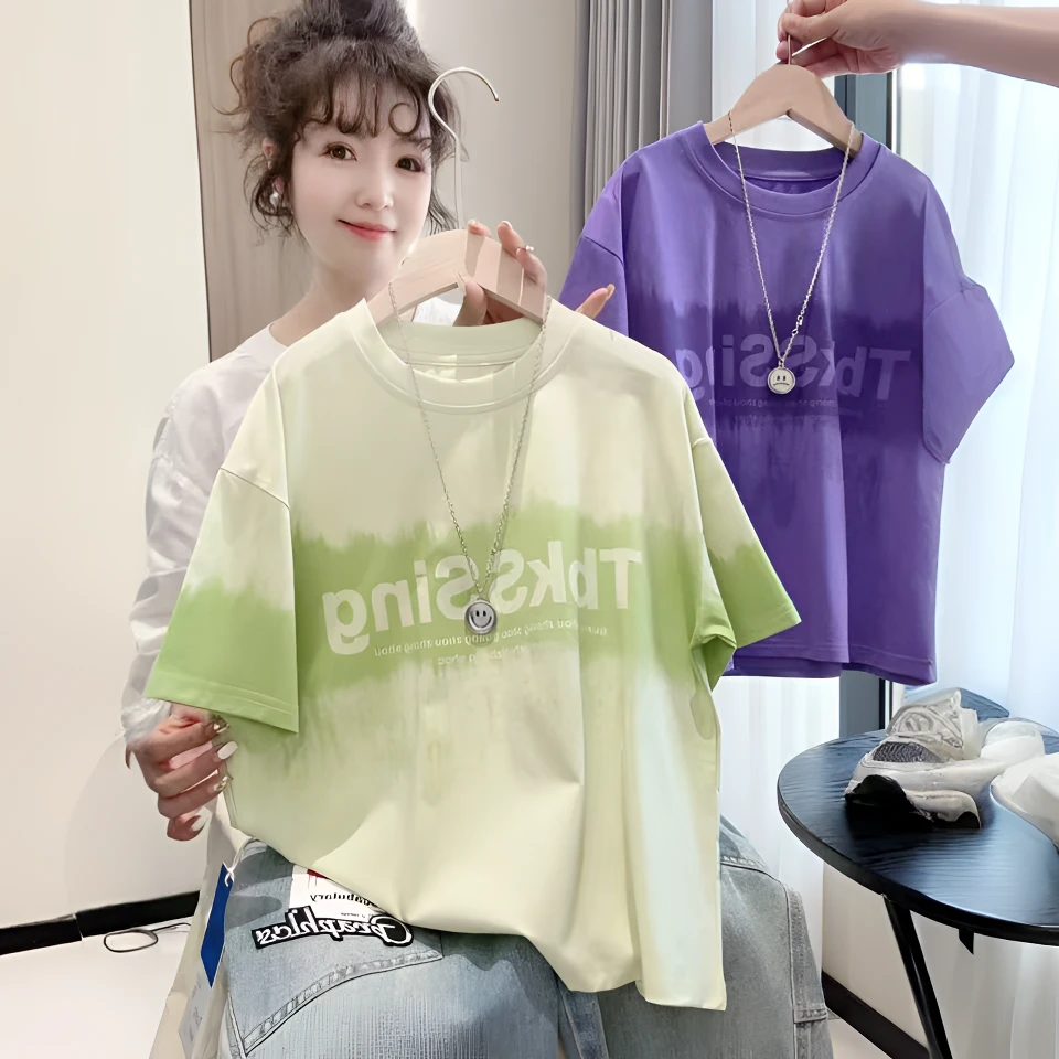 【纯棉】水印儿童纯棉男童夏季纯棉薄款短袖T恤洋气宽松时尚夏装