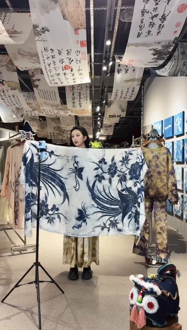植物染蓝染扎染手工印染闪拍通用链接