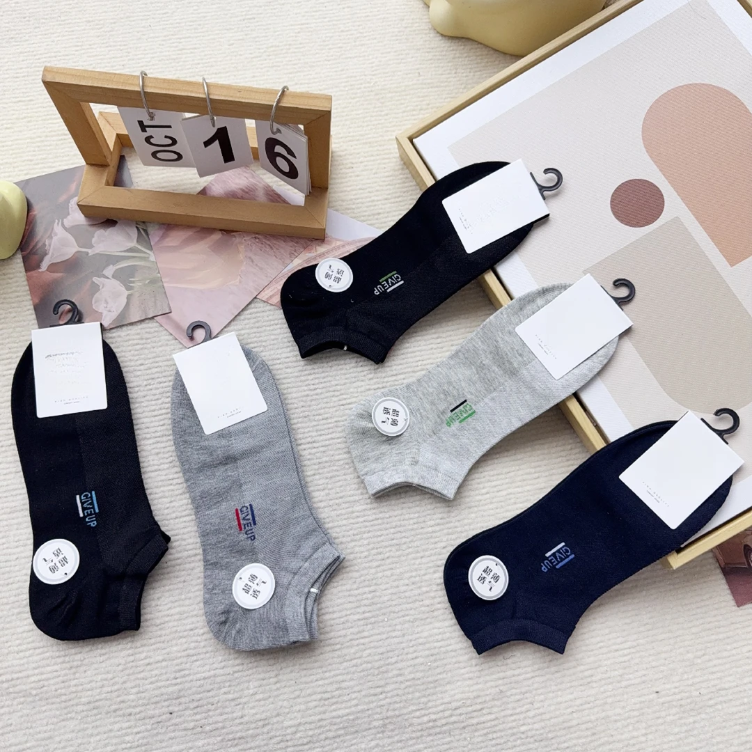 L7010-5 五双男袜休闲简约时尚船袜