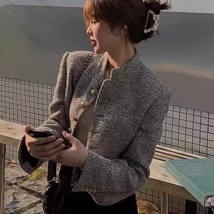 未使用 Celine/思琳 黑棕色金扣外套