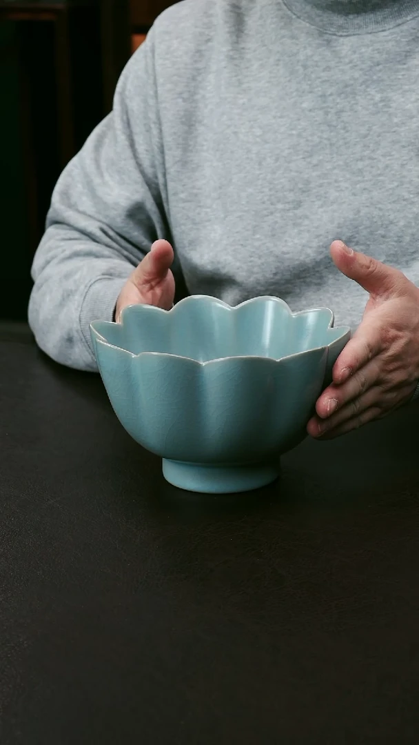 【闪购商品】其他汝官窑莲花温碗67