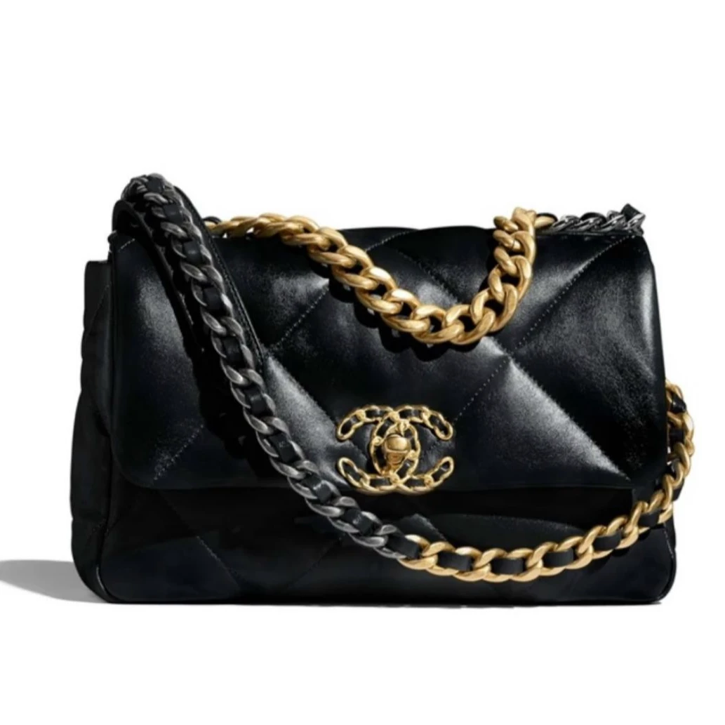 99新 Chanel/香奈儿 19bag黑色小号/中号
