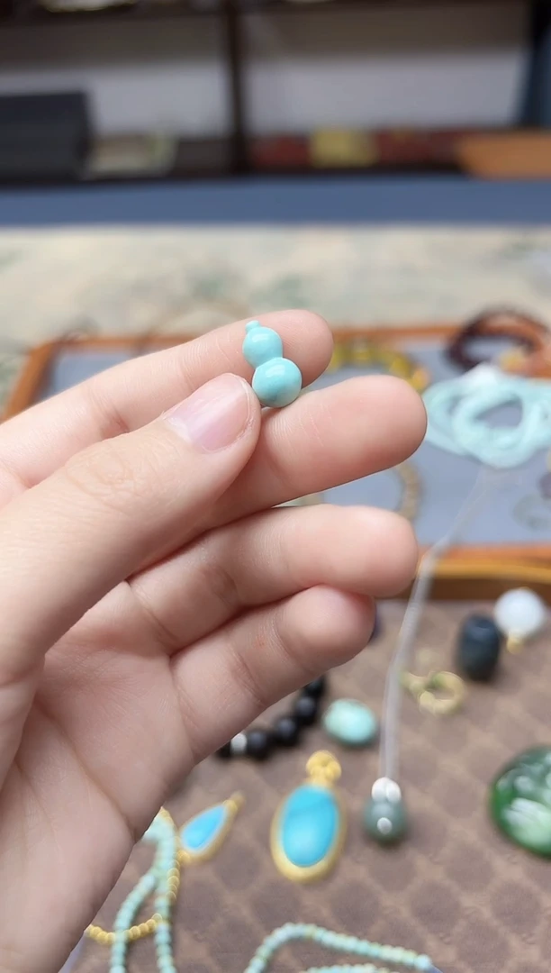 未镶嵌绿松石挂件松石葫芦配饰GW