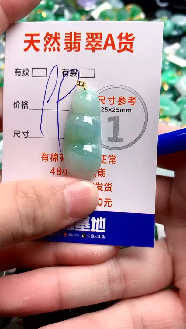 翡翠18K金镶嵌颈饰23000056
