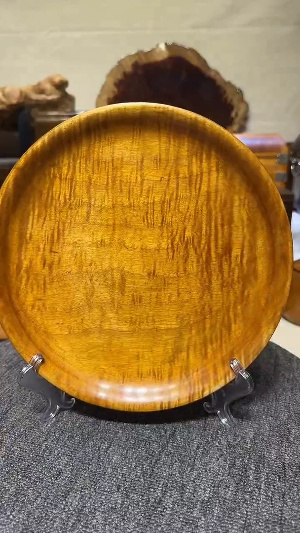 金丝楠木老料圆盘 25.6-3.3cm