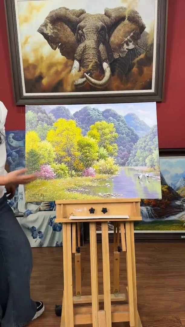 油画【54号】约50*70cm丨朝鲜原创纯手绘孤品油画丨顺丰包邮