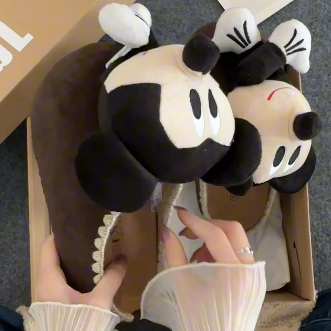 卡通可爱大老鼠勃肯鞋包头拖外穿女2025年秋季新款爆款时尚学生潮