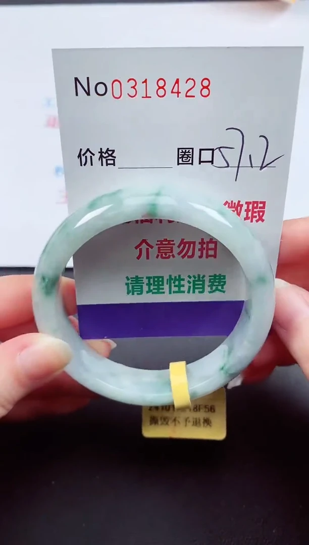 翡翠手镯未镶嵌 0318428
