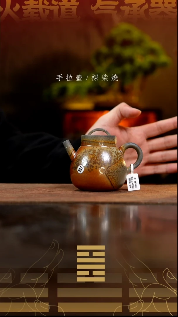 夸烧柴烧钱袋壶567