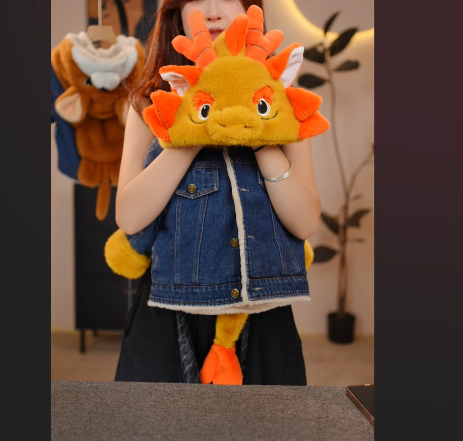 【baby】2025秋冬新款儿童龙宝宝牛仔加绒加厚百搭宽松休闲外套8700