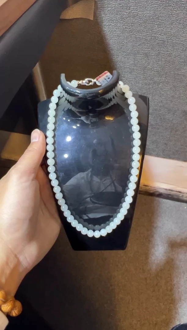 项链未镶嵌和田玉天泰白玉妈妈链（产地直发）