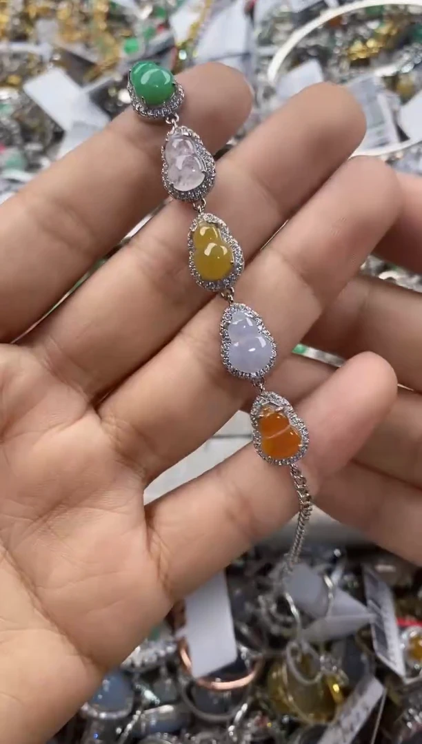 银S925镶嵌戒指翡翠2222----10