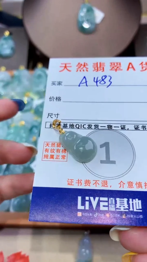 翡翠未镶嵌颈饰天然翡翠A货挂件