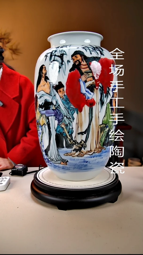 摆件陶景德镇手绘陶瓷