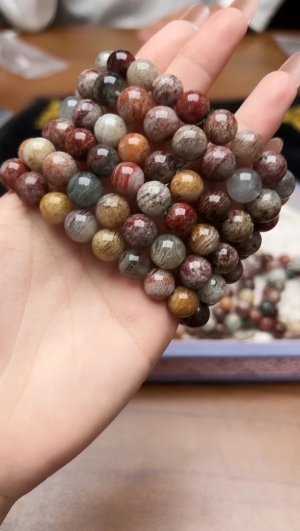 未镶嵌手链水晶四季幽灵千层 卡9-10mm 多样性发一